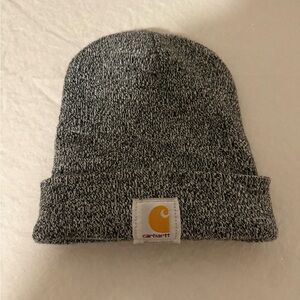 Carhartt Kids Black and Gray Knit Beanie